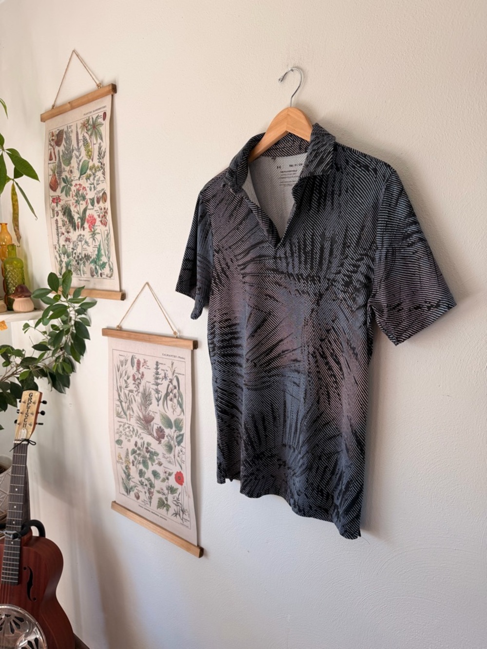 Under Armour - Men’s Black and White Playoff Polo